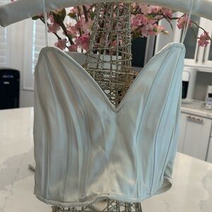 ZARA SWEETHEART BUSTIER CROP TOP